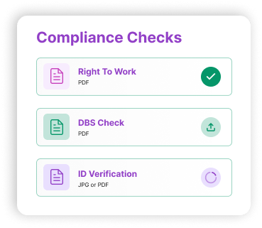 Illustration representing compliance checks in recruitment